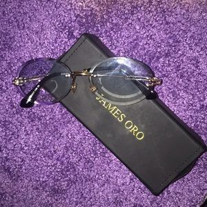 JAMES ORO - BLUE TINTED GLASSES